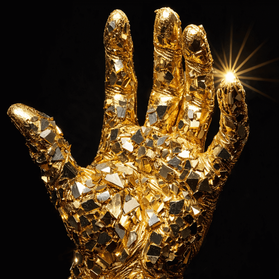 Brinco dourado com pedras brilhantes, luxuoso e sofisticado, ideal para ocasiões especiais e eventos exclusivos.